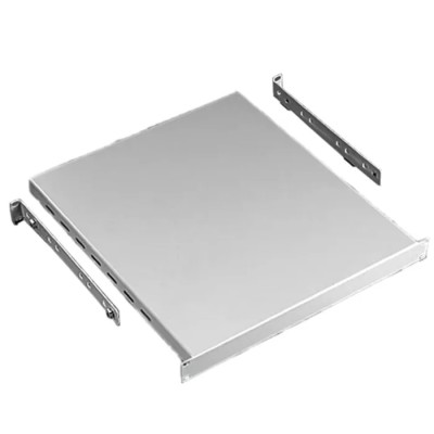 nVent HOFFMAN Black Powder Coated Stainless Steel Server Rack Tray, 1U, 68kg Load, 440mm Width x 500mm Depth x P19VSH68B