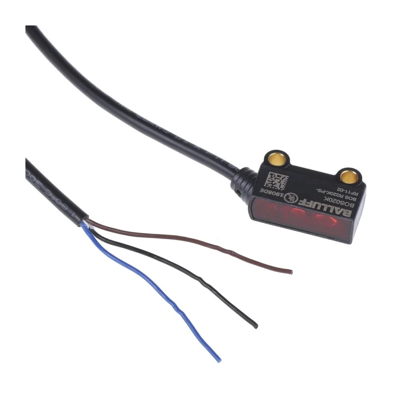 BALLUFF Diffuse Photoelectric Sensor Block Sensor 1 mm to 30 mm PNP IP67 30V dc BOS R020K-PS-RF11-02