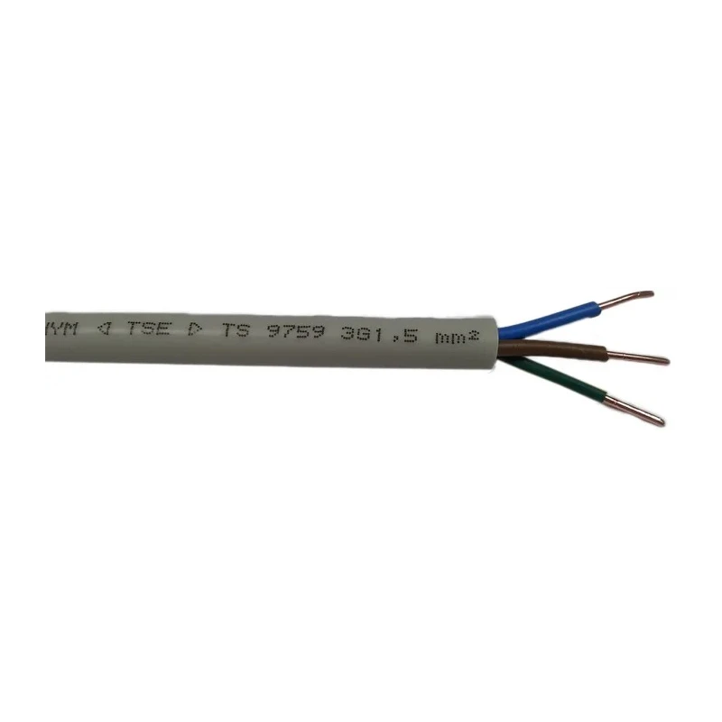 RS PRO 3 Core Power Cable Grey 2.5mm² 70 °C 50 m Polyvinyl Chloride 902-8329