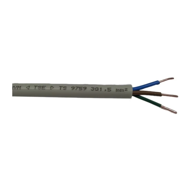 RS PRO 4 Core Power Cable Grey 1.5mm² 70°C 500V 50 m Polyvinyl Chloride 902-8335