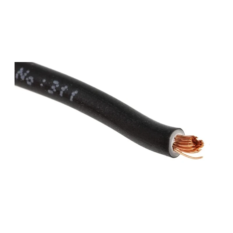 RS PRO Black 2.5 mm² Hook Up Wire, 14 AWG, 45/0.25 mm Core Strands, 100 m Length, Polyvinyl Chloride Sheath 902-8408