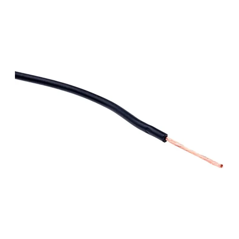 RS PRO Black 6 mm² Hook Up Wire 16 AWG, 75x0.3 mm Core Strands, 100 m Length, Polyvinyl Chloride Jacket 902-8445