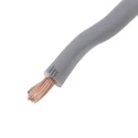 RS PRO Grey 2.5 mm² Hook Up Wire, 14 AWG, 45/0.25 mm Core Strands, 100 m Length, PVC Insulated, Flame Retardant 902-8423