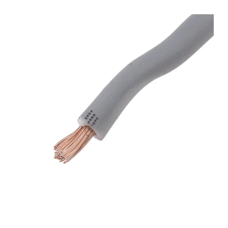RS PRO Grey 2.5 mm² Hook Up Wire, 14 AWG, 45/0.25 mm Core Strands, 100 m Length, PVC Insulated, Flame Retardant 902-8423