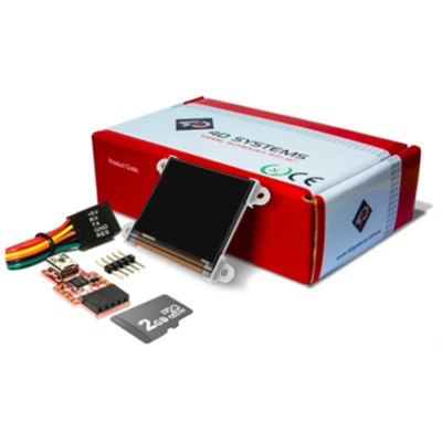 4D Systems 1.5 in Passive Matrix White OLED Display Starter Kit Serial Interface SK-128G2