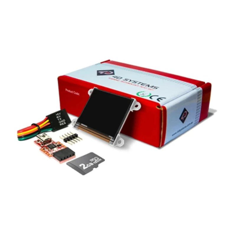 4D Systems 1.5 in Passive Matrix White OLED Display Starter Kit Serial Interface SK-128G2