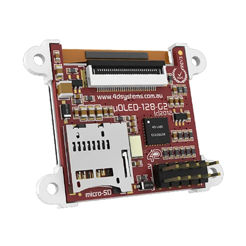 4D Systems 1.5 in Passive Matrix White OLED Display Starter Kit Serial Interface SK-128G2