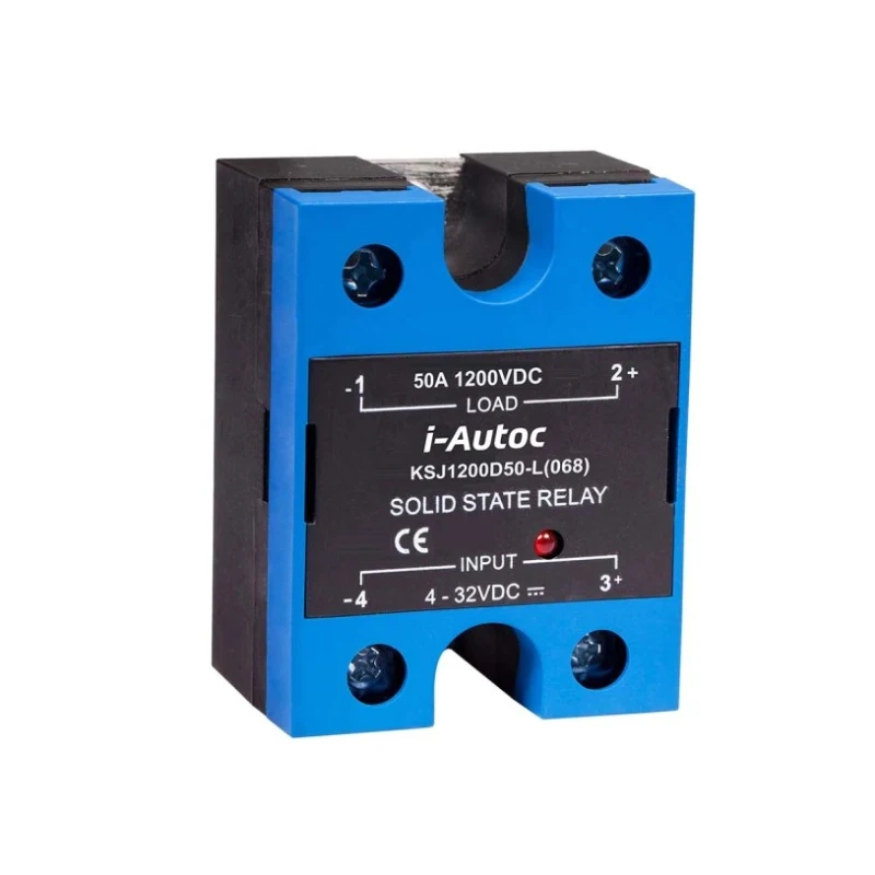 i-Autoc KSJ Series Solid State Relay Panel Mount 40A Load Current 100V Load Voltage 4-32V Control Voltage KSJ100D40-L(068)