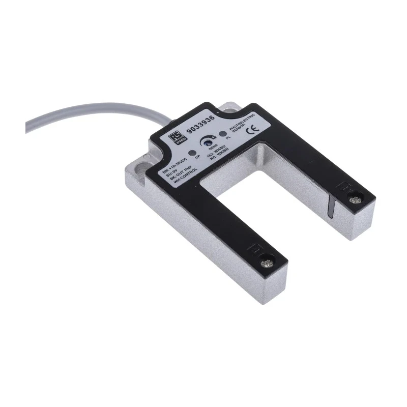 RS PRO Through Beam Photoelectric Sensor Fork Sensor 30 mm Detection Range PNP NO Output IP67 903-3936