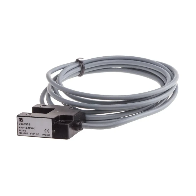 RS PRO Through Beam Photoelectric Sensor Fork Style, 15 mm Detection Range, PNP NC Output, IP64 Protection, Model 903-3958