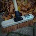 Cottam Broom Brown With Natural Coco Bristles Push Broom for Indoor and Outdoor Areas 903-3478