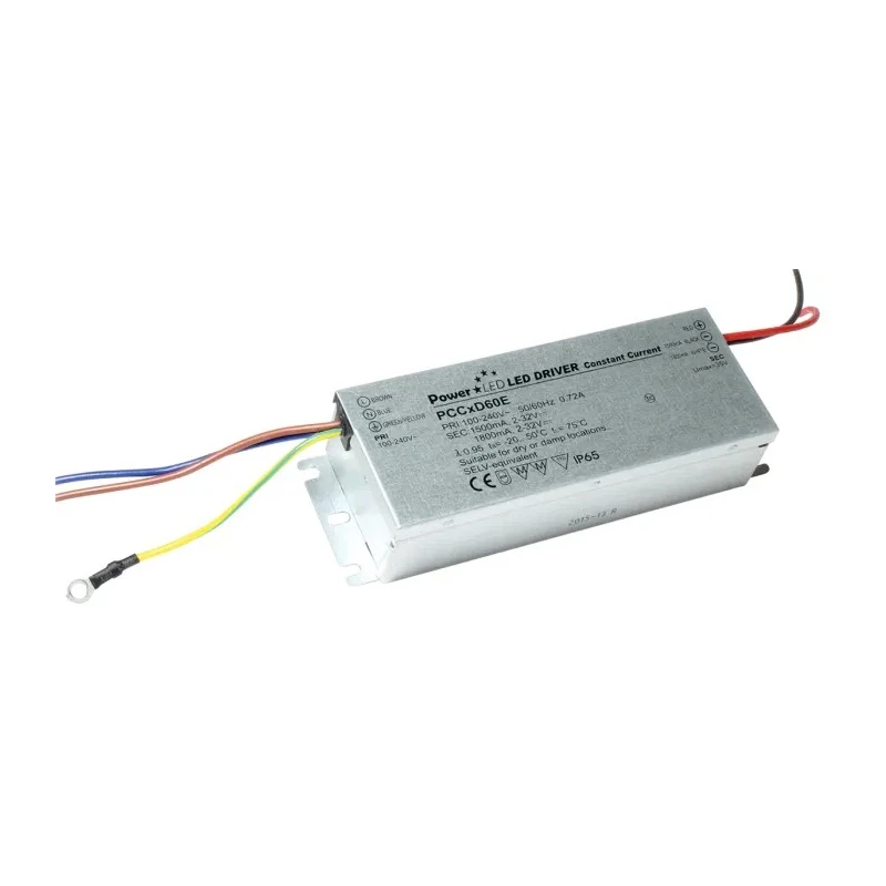 PowerLED IP65 1 Output Constant Current LED Driver Module 2-32 V, 60 W, 1.8A 