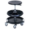 Bott 3 Tread Polyurethane Mobile Stool 770mm Platform Height, Black 88601002