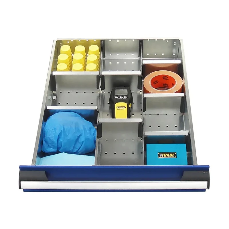 Bott Front-to-Back Divider Set for use with 525 W x 650 D Cubio Cabinet, 100 mm Drawer 43020715.51