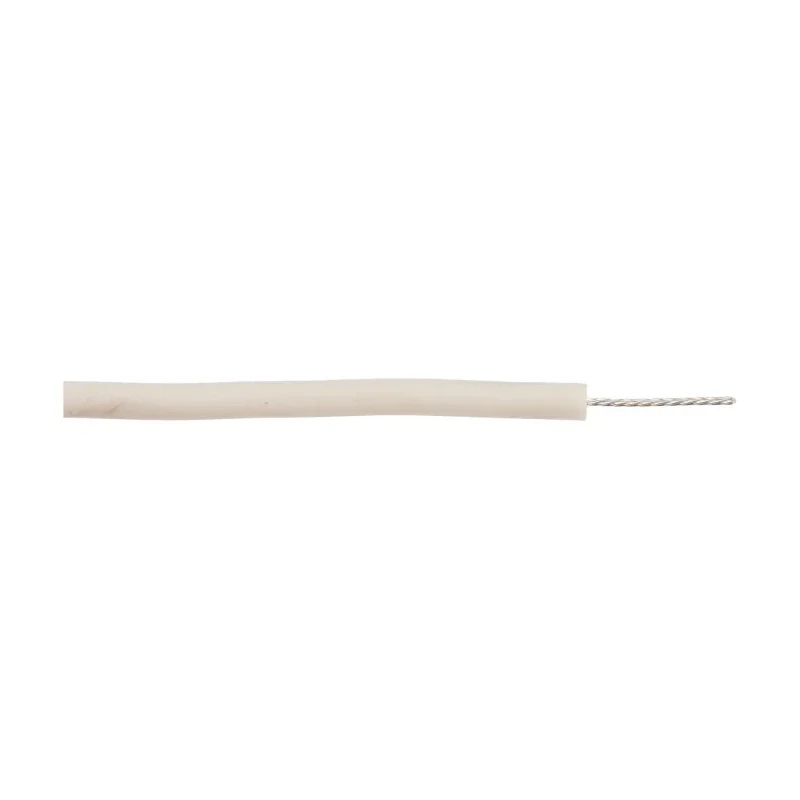 Alpha Wire Hookup Wire Silicone Series White 0.33 mm², 22 AWG, Silver Plated Copper Conductor, Silicone 39X2220 WH005