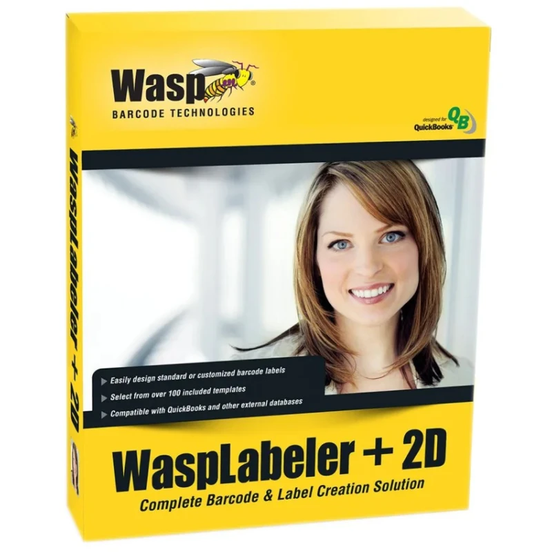 WASP Barcode Label Design Software for QuickBooks, MS Office, SQL, ODBC, Crystal Reports 633808105266