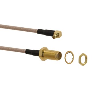 Molex 89761 Series Coaxial Cable Female SMA to Female MMCX 152.4 mm 50 Ω 89761-6820