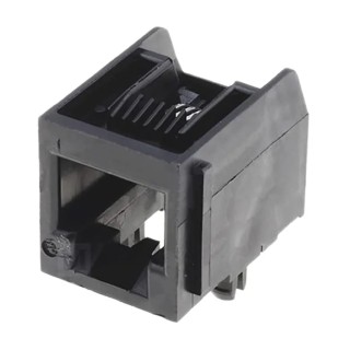Molex RJ11 Connector Female, Through Hole, Cat3 Unshielded Right Angle 2 Port 6 Way RJ11