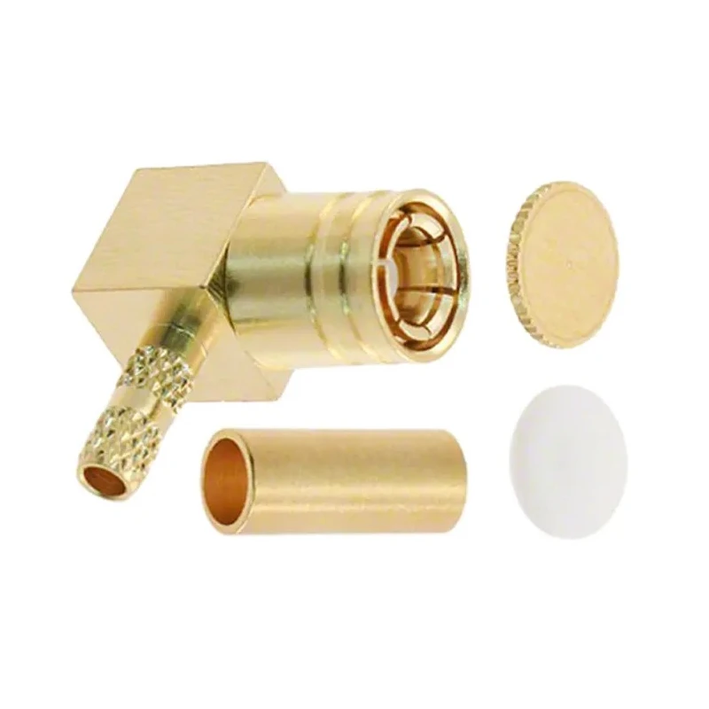 Molex 73404 Series Coaxial Connector Cable Male SMB, 75 Ω Impedance, Right Angle Body Crimp 73404-3000