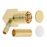 Molex 73404 Series Coaxial Connector Cable Male SMB, 75 Ω Impedance, Right Angle Body Crimp 73404-3000