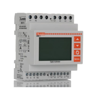 Lovato Electric 3 Phase Electronic LCD Digital Panel Multifunction Meter DMG110
