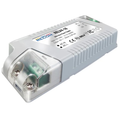 Recom Power Supply LED Driver with 200mA Current and 16V DC Output for DALI Digital Lighting Control Bus RELV4-16