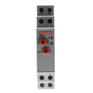Lovato Electric TMP Series DIN Rail Timer Relay, 2-Contact, 24 to 48 V dc, 24V ac, 240 V ac, 0.1 s to 10 Days TMP