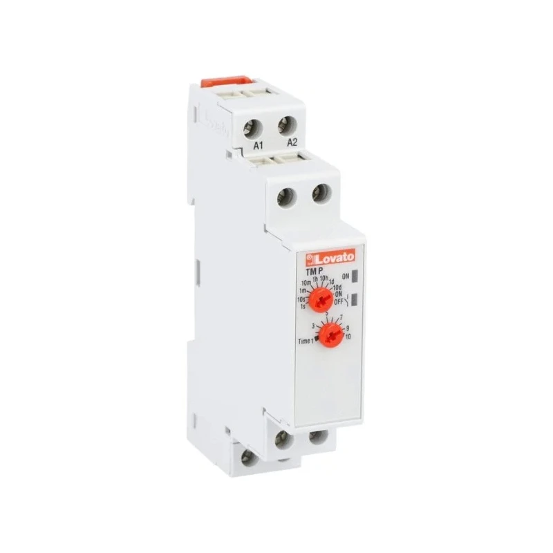 Lovato Electric TMP Series DIN Rail Timer Relay, 2-Contact, 24 to 48 V dc, 24V ac, 240 V ac, 0.1 s to 10 Days TMP