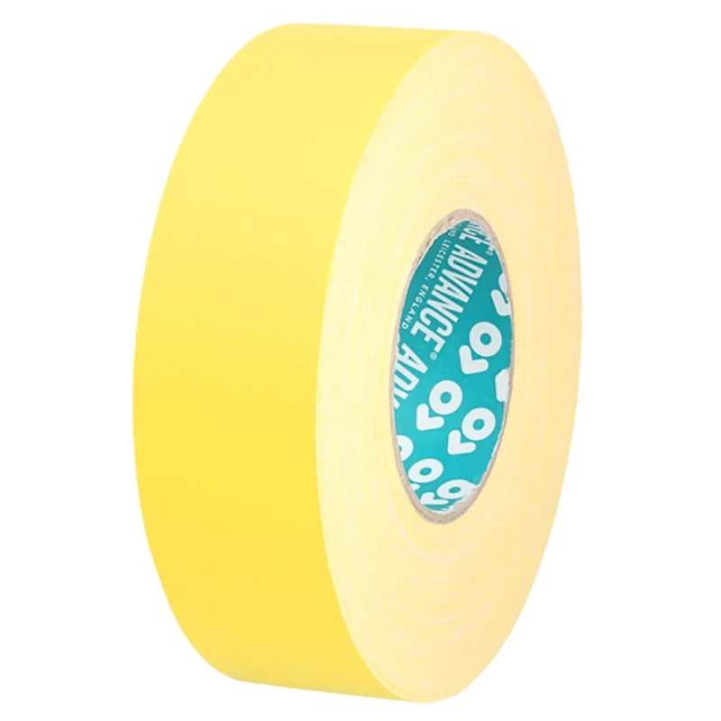 Advance Tapes Yellow Matt Finish Cloth Tape 25mm x 50m Fabric Backing Natural Rubber Adhesive AT160