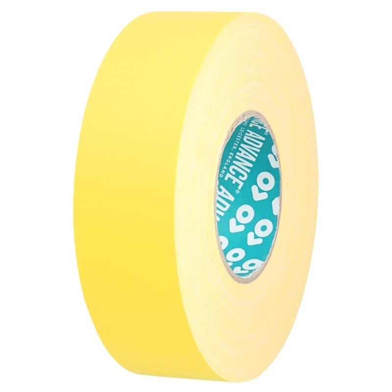 Advance Tapes High Specification Polycoated Cloth Tape 50 m x 50 mm, Yellow Matt Finish AT160