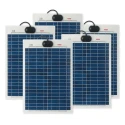 RS PRO Solar Panel Polycrystalline 20 W 21.6V Peak Power Surface Mount 505x345x3 mm 904-6153