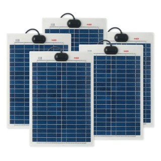 RS PRO Solar Panel Polycrystalline 20 W 21.6V Peak Power Surface Mount 505x345x3 mm 904-6153