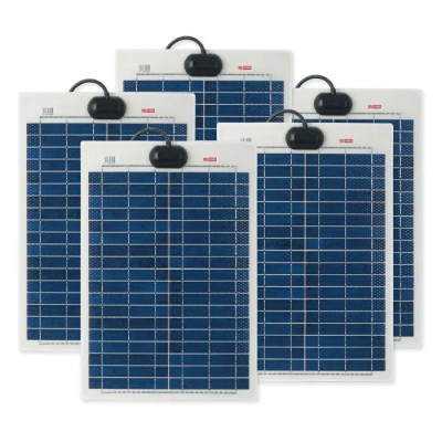 RS PRO Solar Panel Polycrystalline 20 W 21.6V Peak Power Surface Mount 505x345x3 mm 904-6153