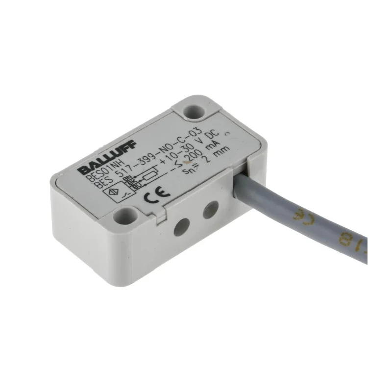 BALLUFF Block Inductive Proximity Sensor Flush Mount Cable Terminal 30 V DC 200 mA BES01NH