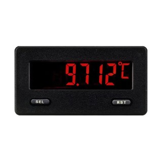 Red Lion LCD Digital Panel Multifunction Meter for Temperature 54.6 mm x 76.2 mm CUB5RTB0