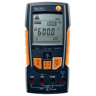 Testo Handheld Digital Multimeter 760-2 True RMS 10mΩ Resistance Resolution 600V DC 0590 7602