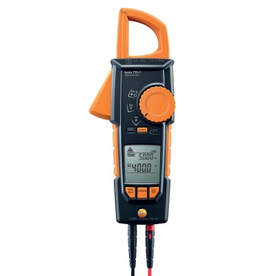 Testo AC/DC Clamp Meter 400 A dc, 400 A ac, 600 V dc, 600 V ac CAT III, CAT IV 0590 7701
