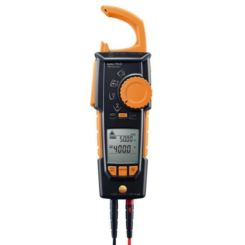 Testo 770-2 AC/DC Clamp Meter 400A DC 400A AC 600V DC 600V AC CAT IV CAT III 0590 7702