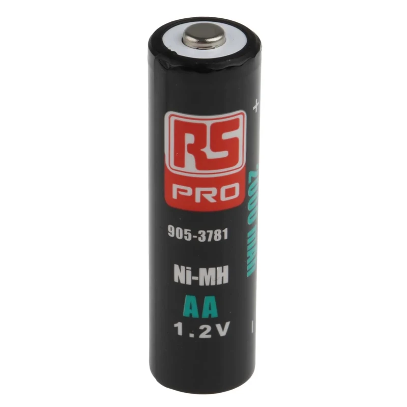 RS PRO Rechargeable AA Nickel Metal Hydride Battery 1.2 V 2 Ah Pack of 8 905-3781