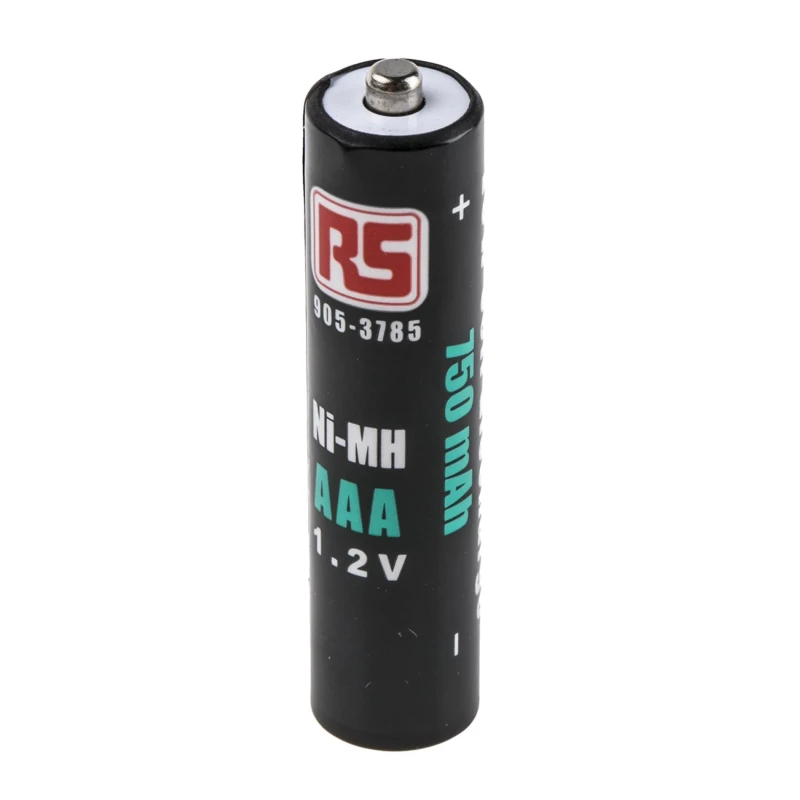 RS PRO Nickel Metal Hydride Rechargeable AAA Battery, 750 mAh, 1.2 V 905-3785