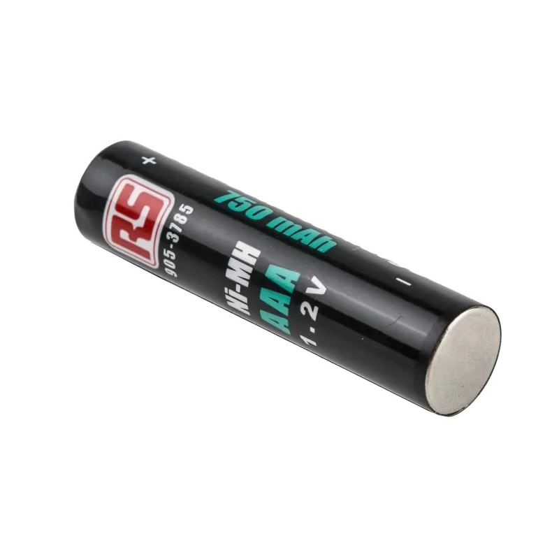 RS PRO Nickel Metal Hydride Rechargeable AAA Battery, 750 mAh, 1.2 V 905-3785