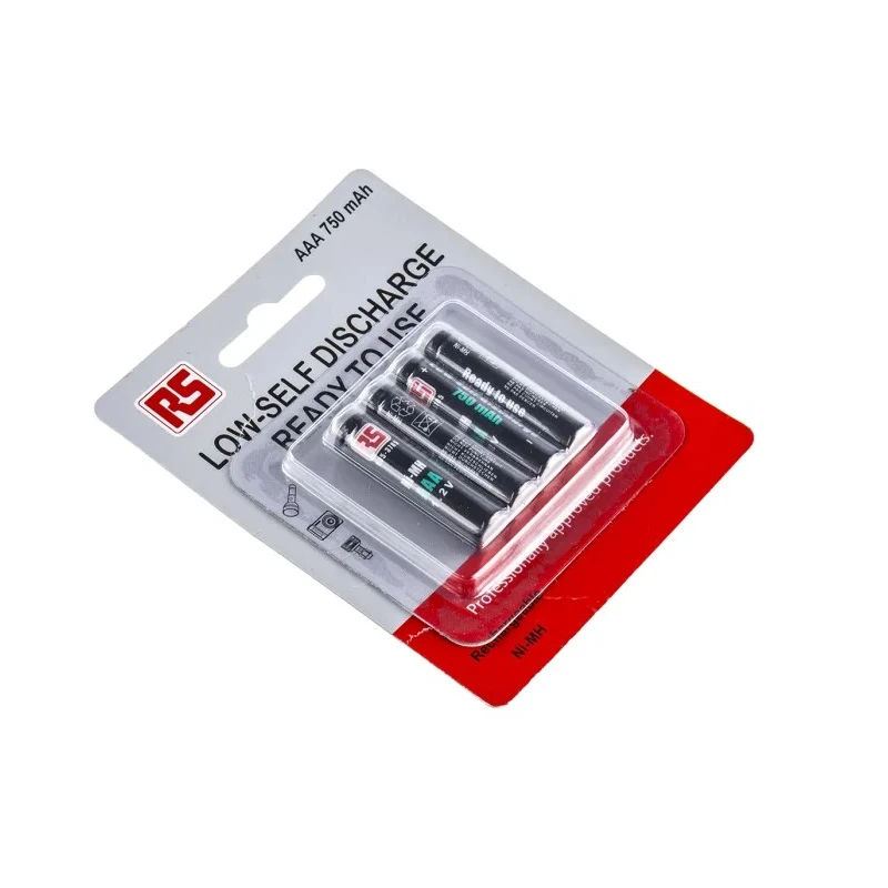 RS PRO Nickel Metal Hydride Rechargeable AAA Battery, 750 mAh, 1.2 V 905-3785
