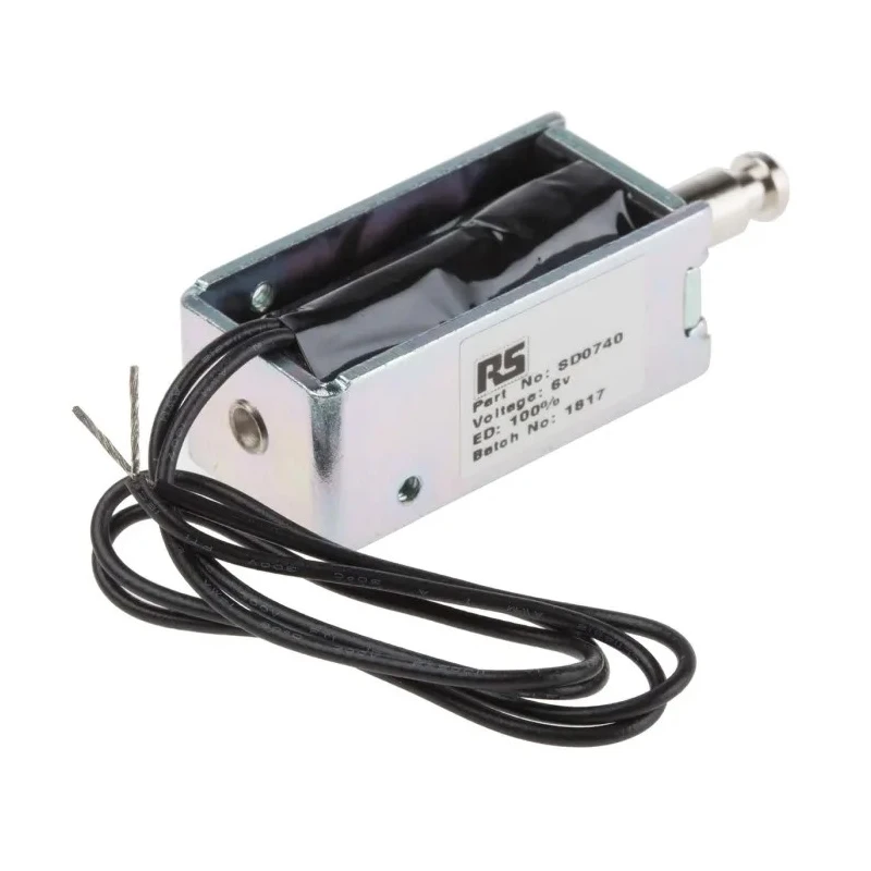 Solentec Limited Linear Solenoid Pull Action 6V DC 4W Continuous Duty Industrial Control SD0740