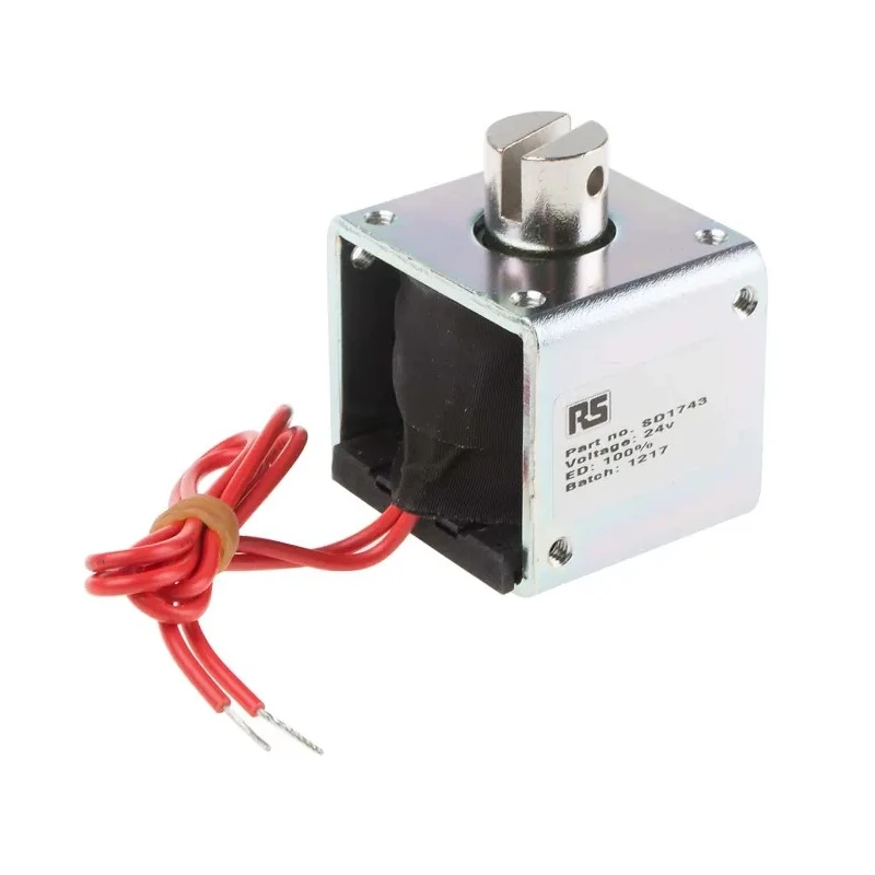 Solentec Limited Linear Solenoid Pull Action 24V dc 12W Maximum Stroke 26mm SD1743