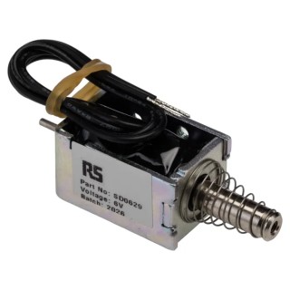 Solentec Limited Linear Solenoid 6V DC, Pull Action, 7mm Stroke, 16mm Width, 30mm Length, 19mm Depth SD0629