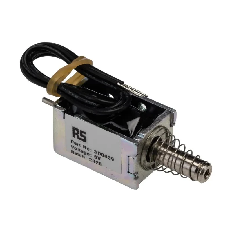 Solentec Limited Linear Solenoid 6V DC, Pull Action, 7mm Stroke, 16mm Width, 30mm Length, 19mm Depth SD0629