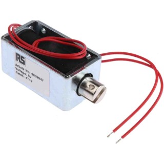 Solentec Limited Linear Solenoid, Pull Action, 6V DC, 10W Continuous Power, 18mm Stroke, 57.7 x 25.4 x 31.8 mm SD1358