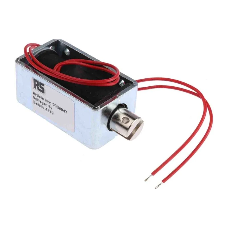 Solentec Limited Linear Solenoid, Pull Action, 6V DC, 10W Continuous Power, 18mm Stroke, 57.7 x 25.4 x 31.8 mm SD1358