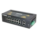 N-Tron Managed Industrial Ethernet Switch 16 Ports, 100Base-TX, Rugged Metal Enclosure 716TX