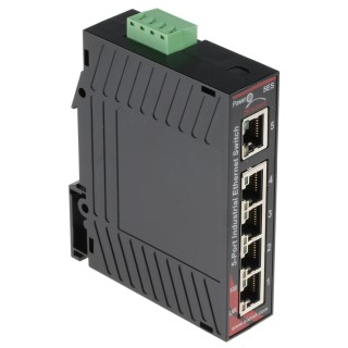 N-Tron Industrial Unmanaged 5-Port Power Over Ethernet Switch for Rack Mount SL-5ES-1